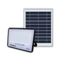 Refletor solar 500w com painel fotovoltaico 12 horas de autonomia